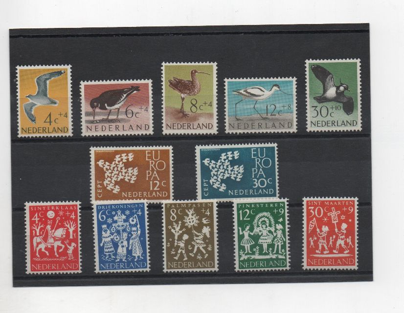 COLECCION SELLOS HOLANDA 1961